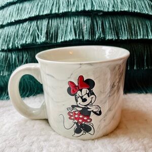 Disney Mickey & Minnie Doublesided Ceramic Marble Glazed Coffee Tea mug NEW